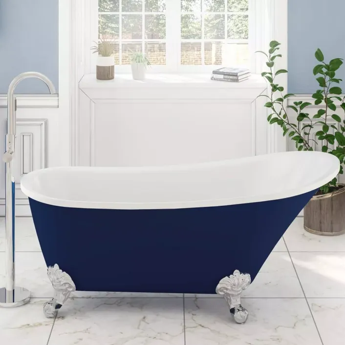 Eastbrook Richmond 1620 x 690 x 760mm (430mm Depth) Freestanding Bath - Blue