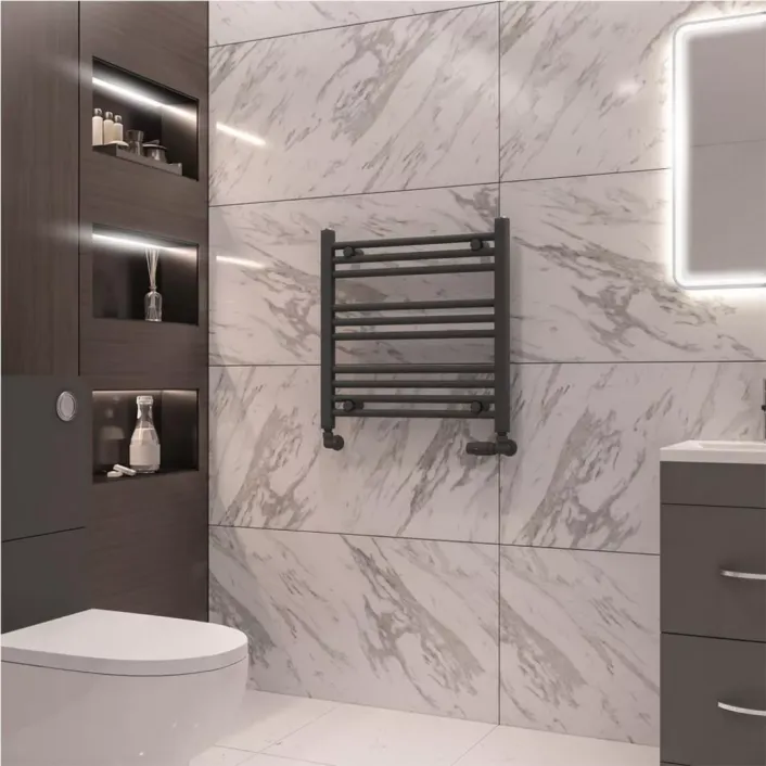 Eastbrook Wingrave 600 x 600 Straight Multirail Matt Anthracite