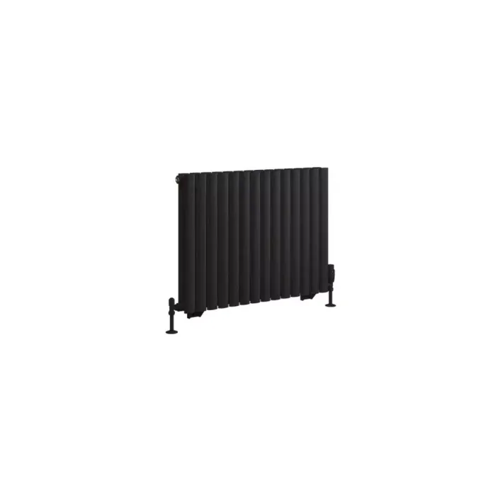 Eastbrook Tunstall Double 600 x 825 Radiator Matt Black