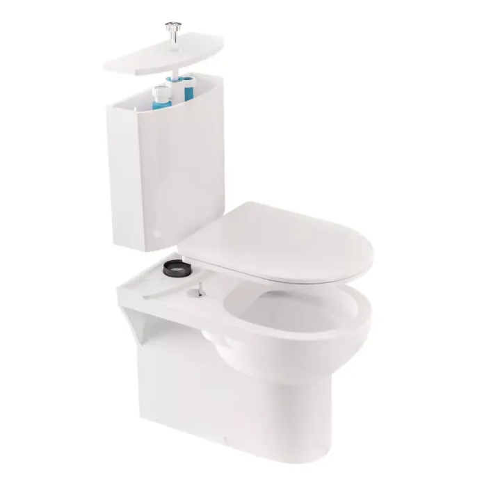 Eastbrook Langdon in a Box Toilet Bundle with WC Pan, Cistern & Toilet Seat - White