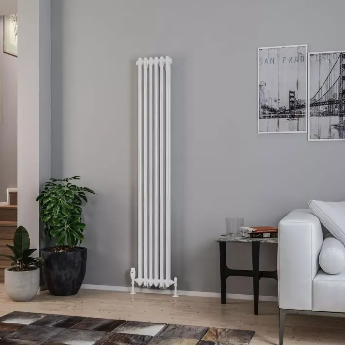 Eastbrook Rivassa 2 Column Radiator 1800 x 293mm Gloss White