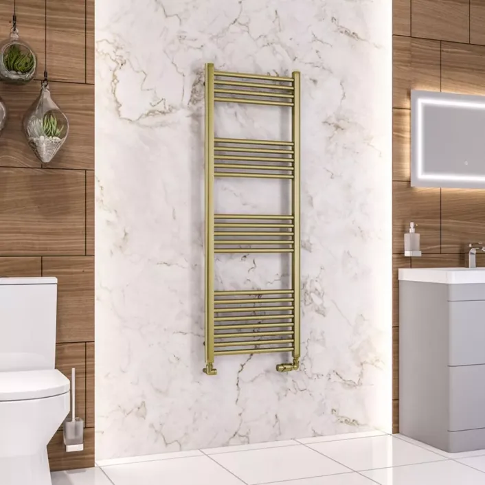 Eastbrook Wendover Straight Multirail 1400 x 500 Brushed Brass