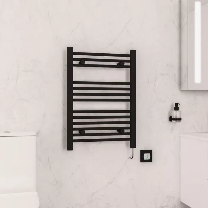 Eastbrook Biava Dry Element Towel Rail 700x500mm Matt Black