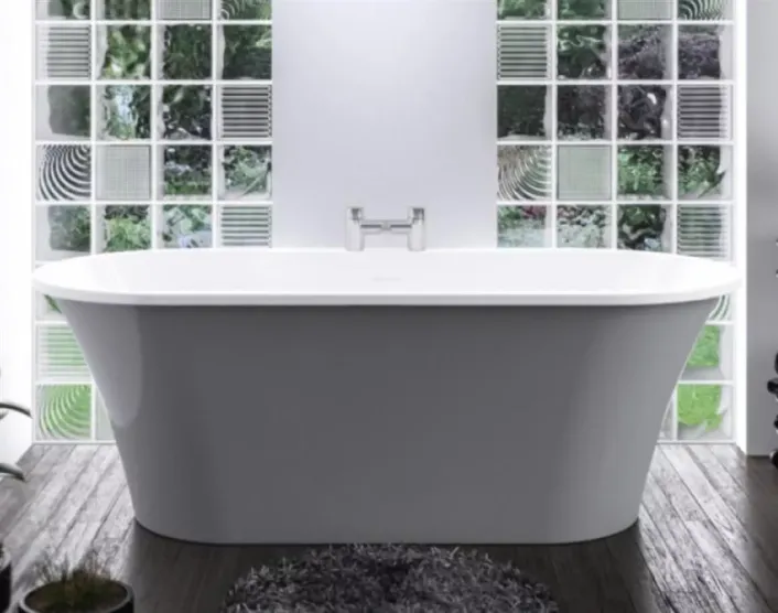 Eastbrook Margravine 1660 x 730 x 570mm Freestanding Bath Inc Waste - Grey