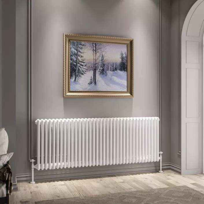 Eastbrook Imperia 3 Column Radiator 600 x 1640mm Gloss White