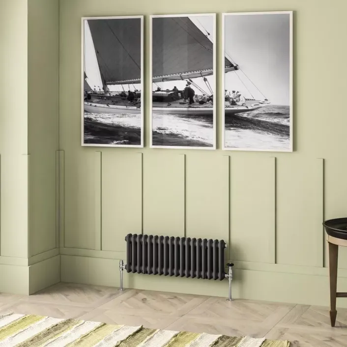 Eastbrook Imperia 2 Column Radiator 300 x 830mm Matt Anthracite