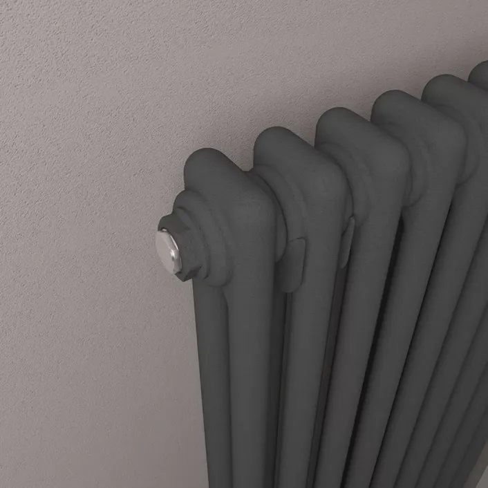 Eastbrook Imperia 2 Column Radiator 600 x 470mm Matt Anthracite