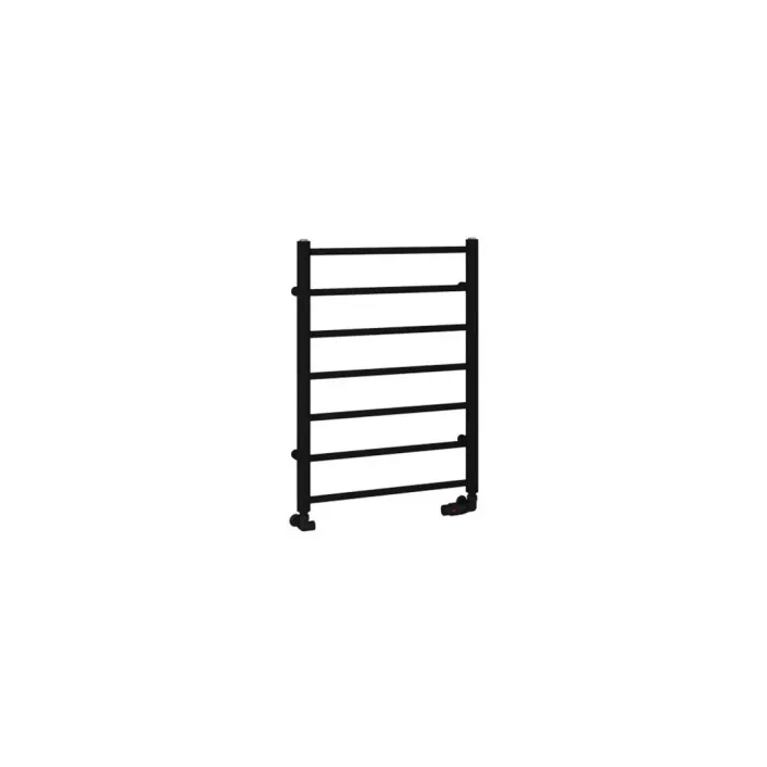 Eastbrook Tuscan Round 800 x 600 Towel Rail Matt Black