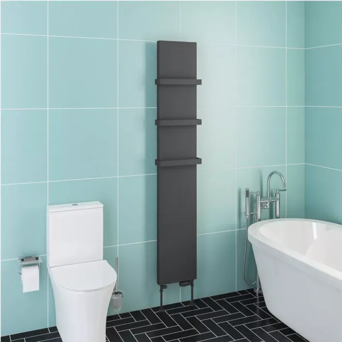 Eastbrook Wingrave 1800 x 310 Flat Panel Radiator Matt Anthracite