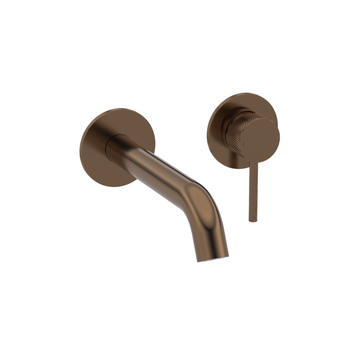 hib. Atlas Luxe Wall Mounted Mixer - Brushed Bronze