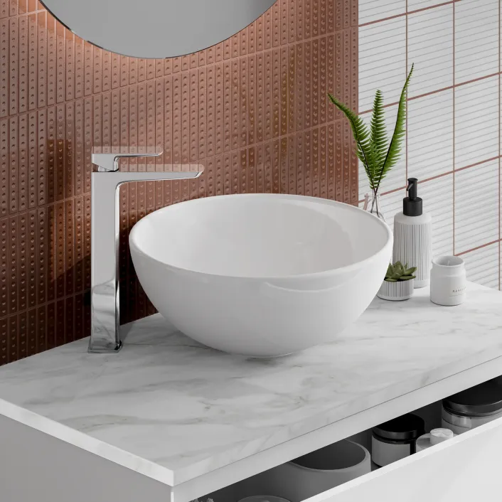 hib. Ivy Ceramic Vessel Basins