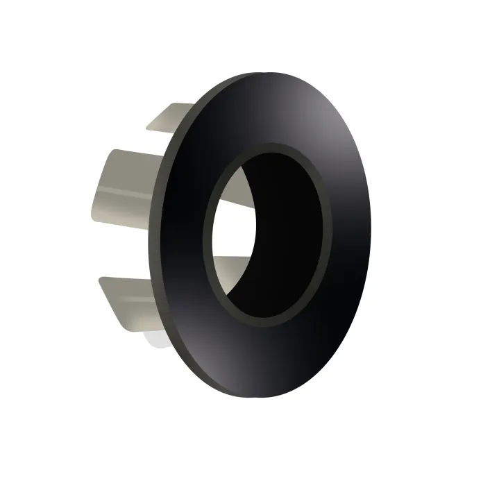hib. Overflow Washbasin Rings - Black Chrome