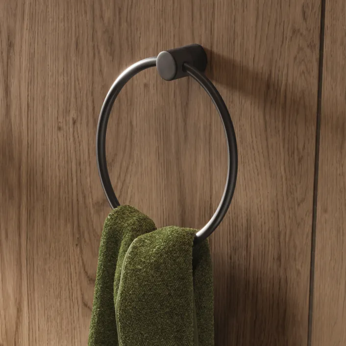 hib. Zepto Towel Ring - Gunmetal