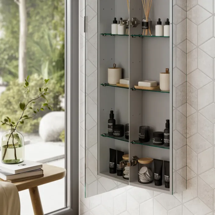 hib. Eris Bathroom Mirrored Cabinet