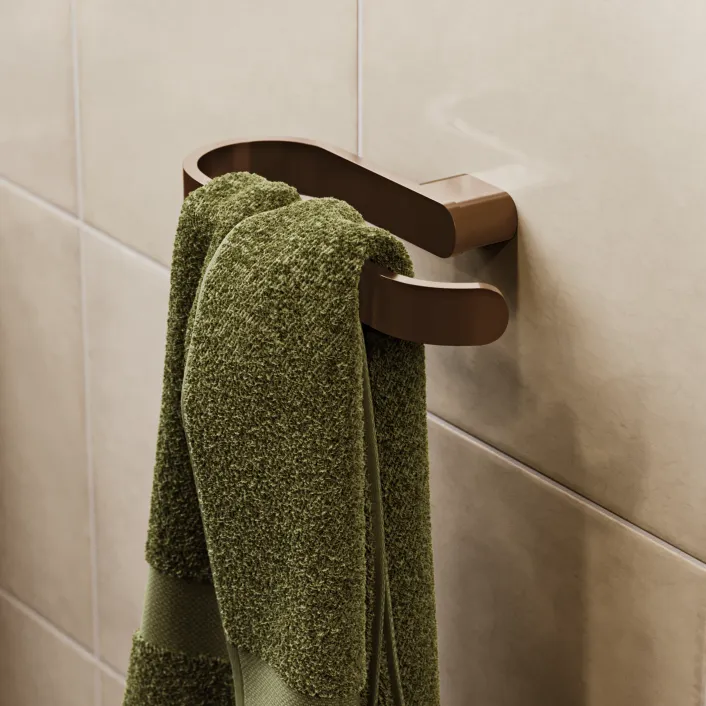 hib. Pico Towel Ring - Brushed Bronze