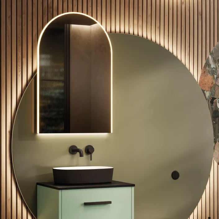 hib. Alba Arch LED Bathroom Mirror