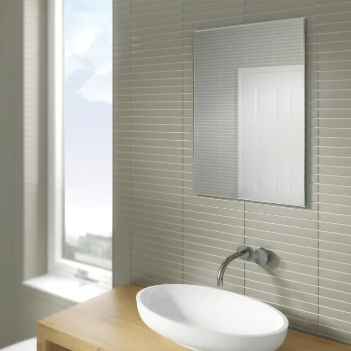 hib. Joshua Rectangular Bevelled Bathroom Mirror