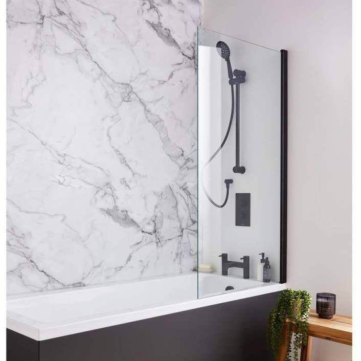 Nero Square Bath Screen