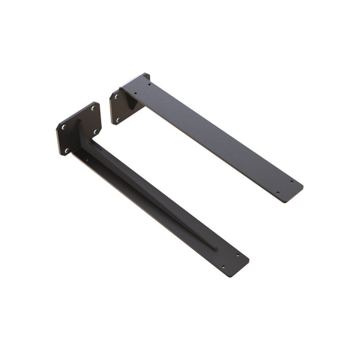 Scudo Shelph Brackets, Black - Pair