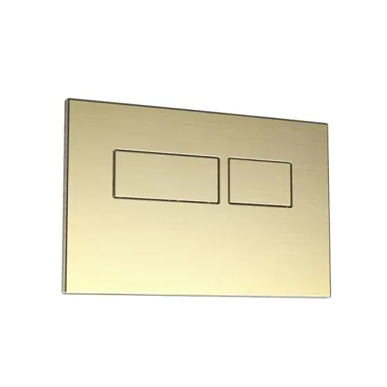 Scudo Aurum™ Square Flush Button – Brushed Brass