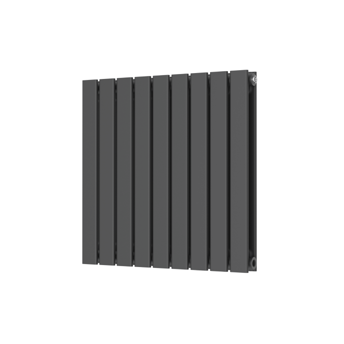 Scudo Bravo Designer Radiator, Double Panel, 600 x 614mm — Anthracite