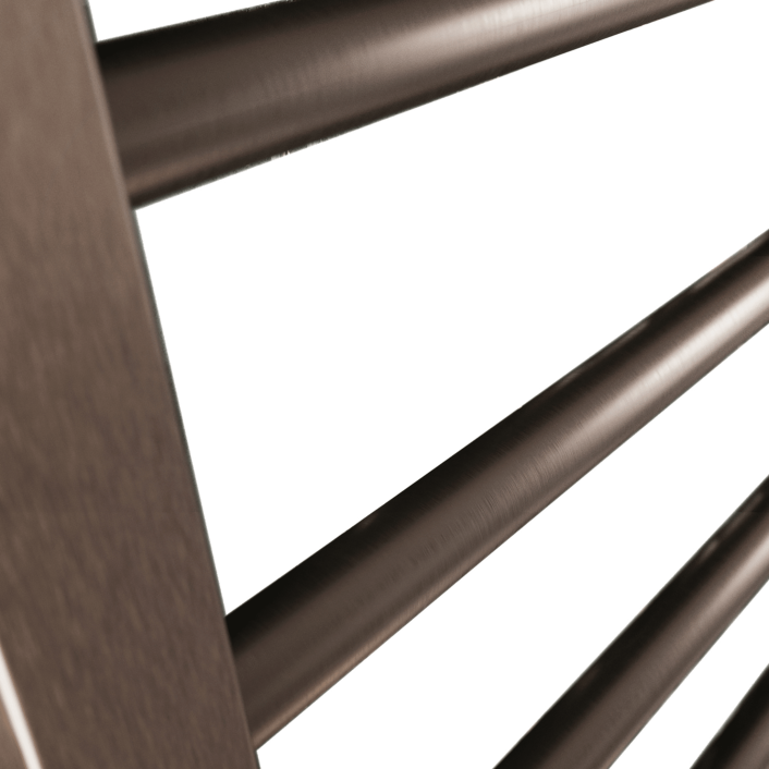 Scudo Vibe Towel Rail, 1200 x 500 — Brushed Brass
