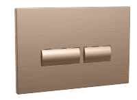 Scudo Bronze Élégance™ Square Flush Button – Brushed Bronze