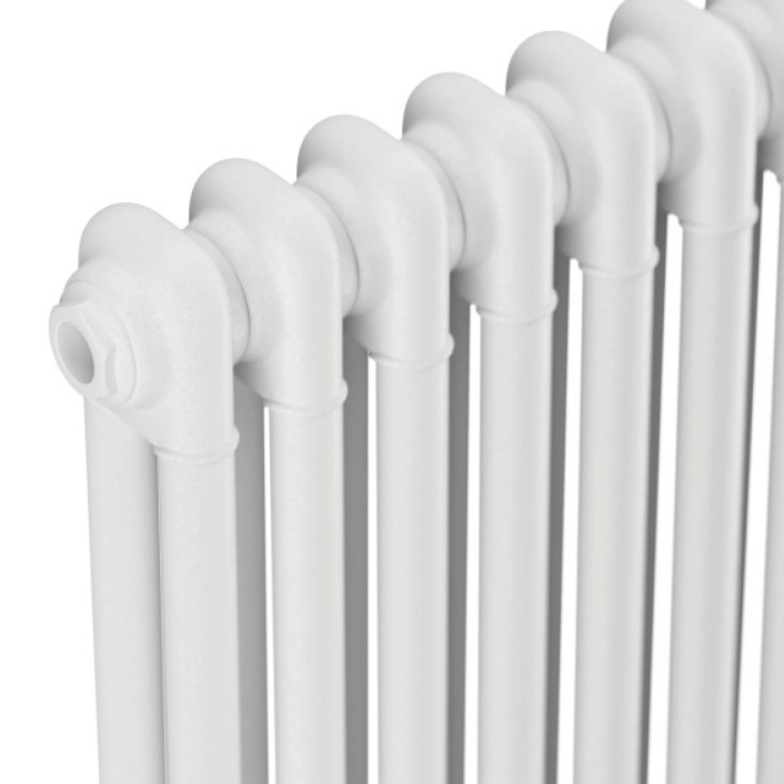 Scudo Foundry Column Radiator, 2 Column, 14 Sections, 600 x 650mm — White