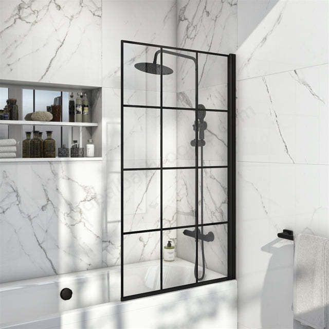 Scudo S6 Grid Bath Screen, Black
