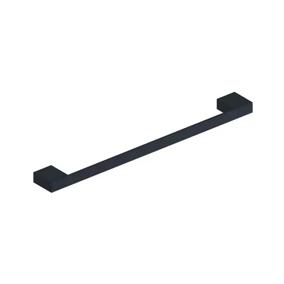 Scudo Ravenna Towel Bar, Black — 45cm