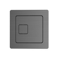 Scudo Graphite™ Square Dual Flush Plate – Gunmetal