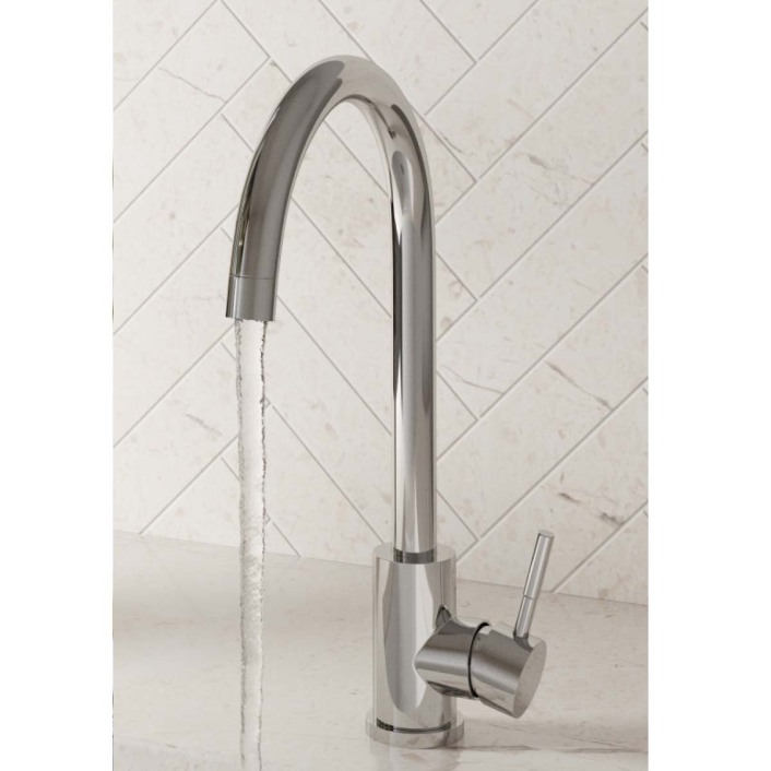 Scudo Manhattan Single Lever Kitchen Mixer Tap, Swivel Spout, Chrome