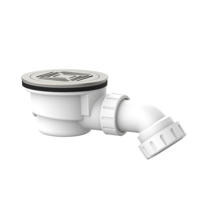 Scudo Fast Flow Shower Tray Waste, 90mm, Brushed Brass