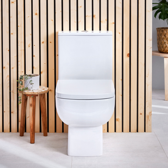 Scudo Choices 600 Rimless Open Back Close Coupled WC Pan & Seat
