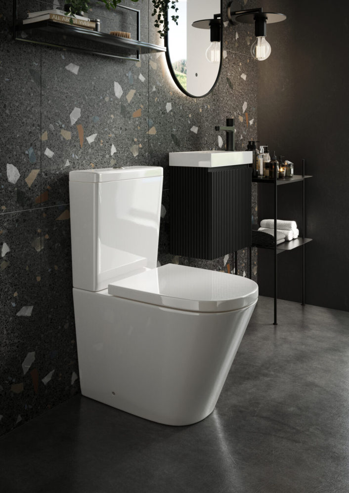Scudo Linea Rimless Fully Back to Wall WC Pan & Seat