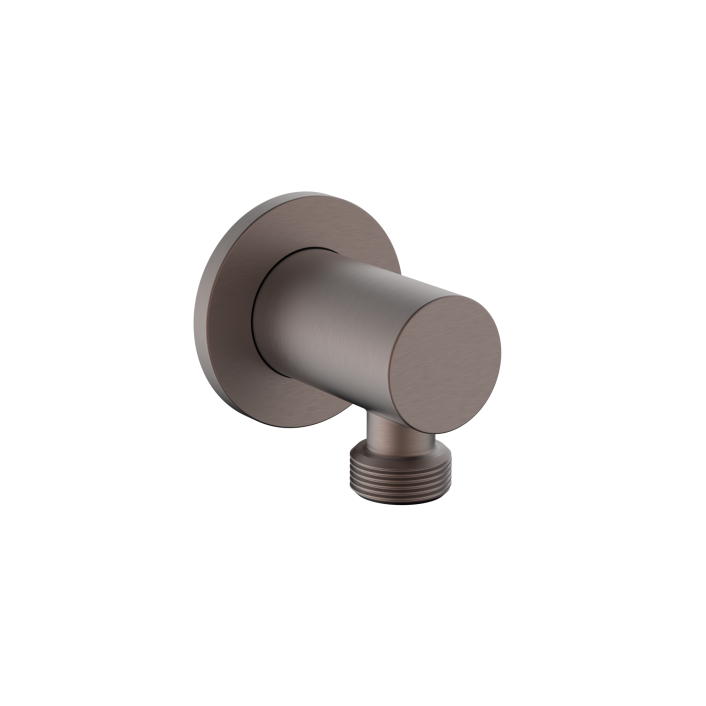 Scudo Rainford Round Outlet Elbow, Brushed Bronze