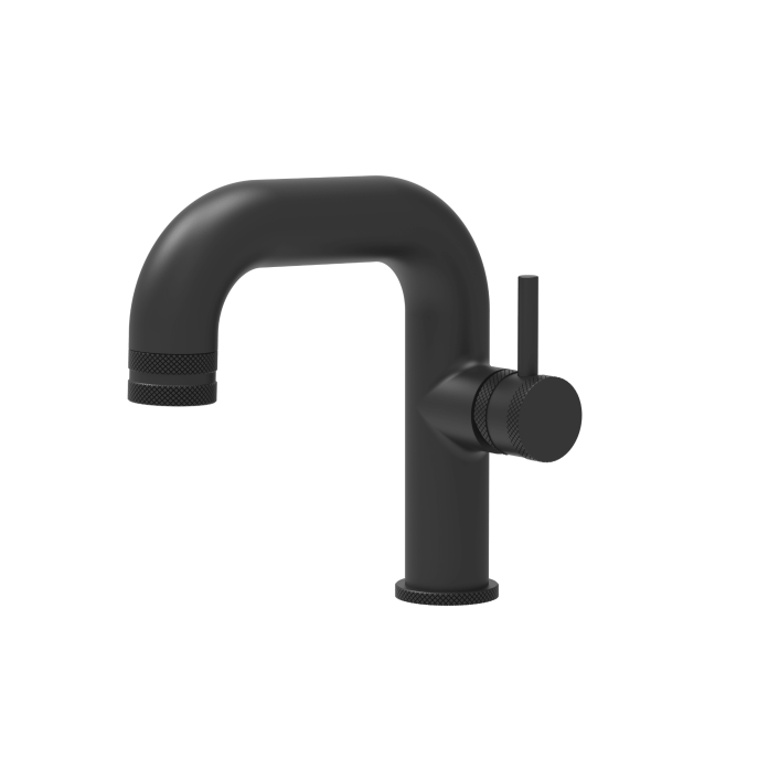 Scudo Core Side Lever Basin Mono Tap, Black