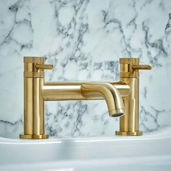 Scudo Core Bath Filler, Brushed Brass
