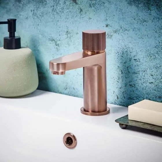 Scudo Koko Mono Basin Mixer, Brushed Bronze