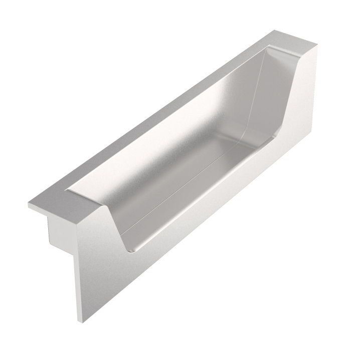 Scudo Aubrey Handle, Brushed Nickel Pair