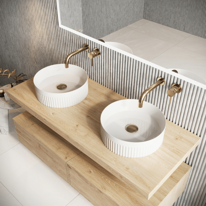 Scudo Aurevia 575x360x116mm Countertop Basin – Gloss White