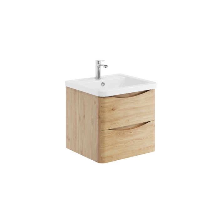 Scudo Bella Wall Cabinet, Davos Oak — 500mm