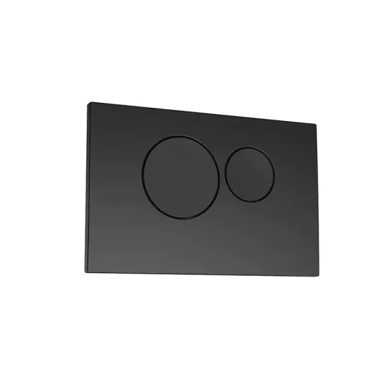 Scudo Noir™ Round Flush Button – Matte Black