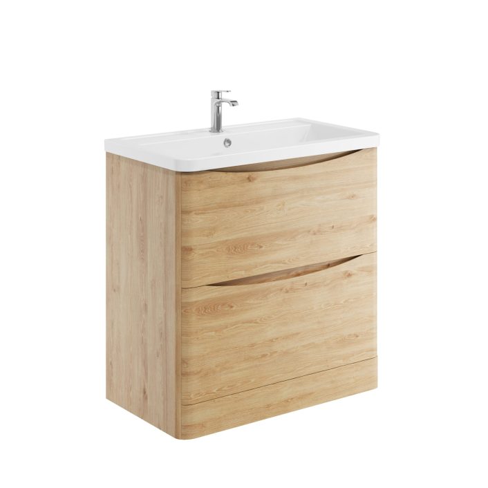 Scudo Bella Floor Cabinet, Davos Oak — 800mm