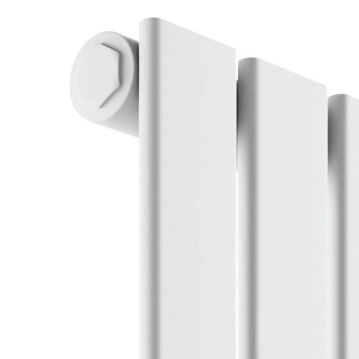Scudo Bravo Designer Radiator, Single Panel, 600 x 410mm — White