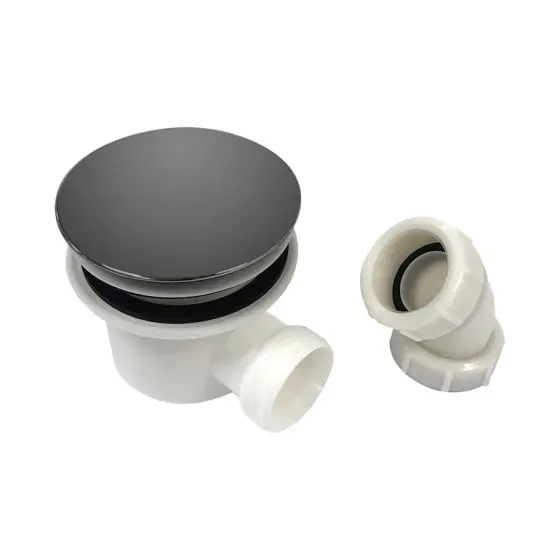 Scudo Fast Flow Shower Tray Waste, 90mm, Gunmetal