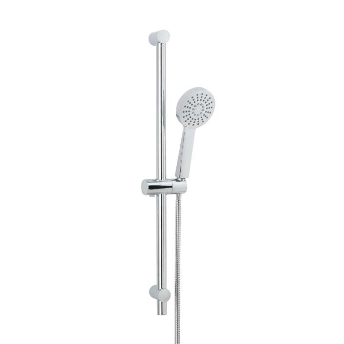 Scudo Middleton Slide Rail Kit, Adjustable Mounting Brackets, Chrome Handset