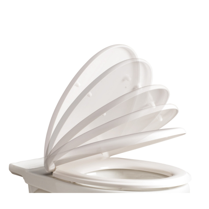 Scudo Universal Round Soft Close Toilet Seat – PP – Top Fix – White