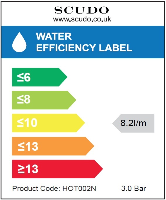 Scudo Kelvin 3-in-1 Boiling Water Tap, U Spout, Black