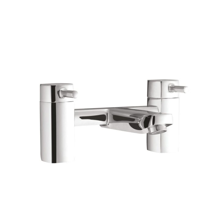 Scudo Forme Deck Mounted Bath Filler, Chrome